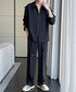 Zipper Sleeve Relaxed Set